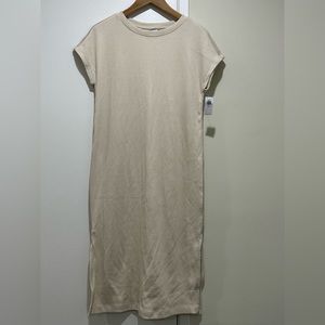 Old Navy | Cream | Ribbed Sleeveless Dress | Size S Petite | Never worn, w/ tags